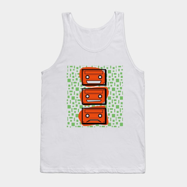 Three types of K7 - vintage tape Tank Top by tomiatta